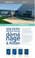 Communiqué de presse - Déménagement de SOLYSTIC