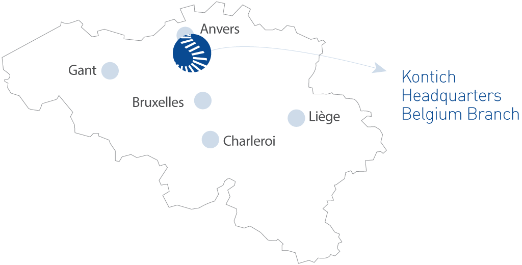 SOLYSTIC Belgium Branch - Belgium Map