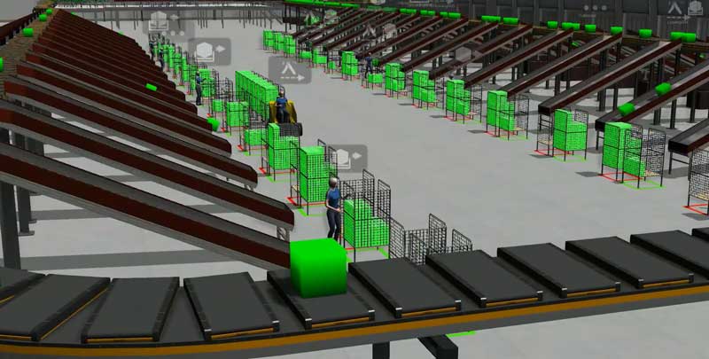Dashboard simulation jumeau numerique 3D